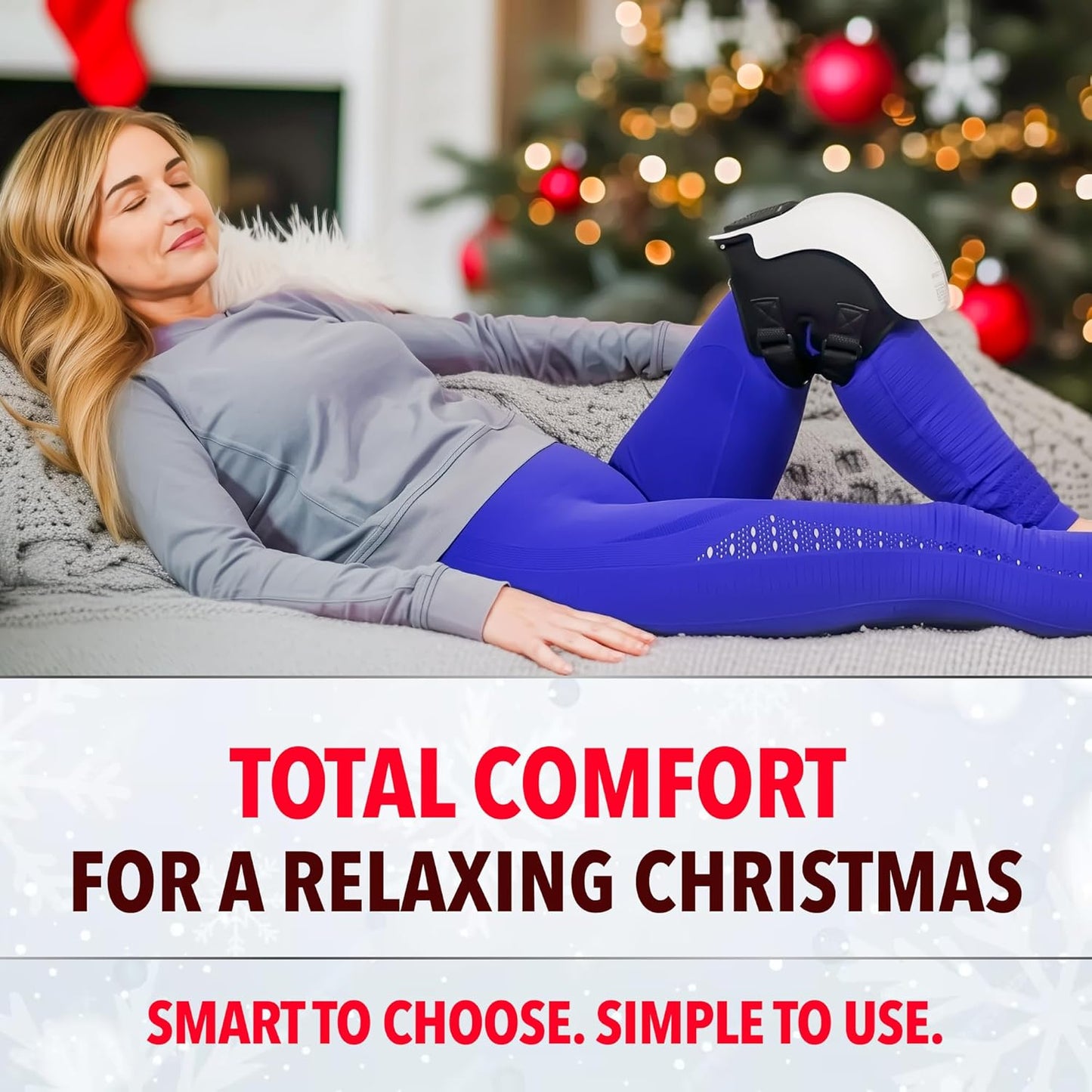 FORTHiQ Knee Massager Smart with Heat, Red Light and Vibration, 3-in-1 Cordless, 2025 Updated Edition, Gifts for Grandma & Grandpa